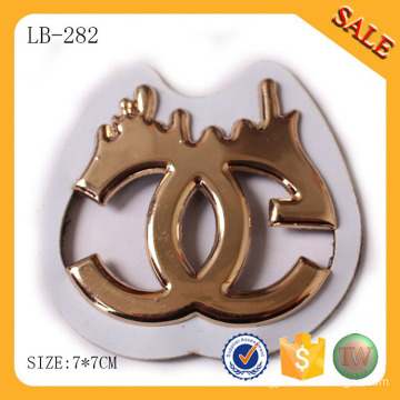 LB282 Real metal logo custom leather jacket patches